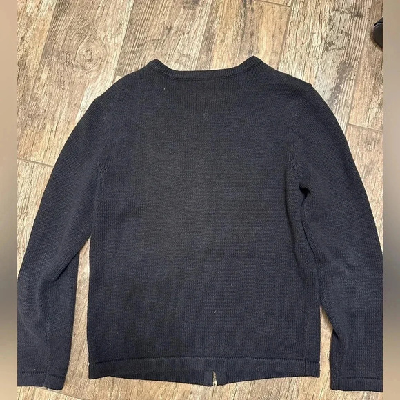 Béchamel petites Holiday Christmas tree embellished Black Cardigan petite small - Picture 4 of 5